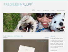 Tablet Screenshot of frecklesandfluff.com